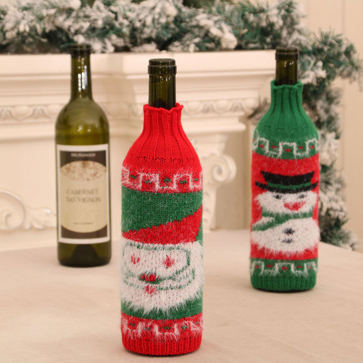 Festive Holiday Wine Bottle Cover Bowlift