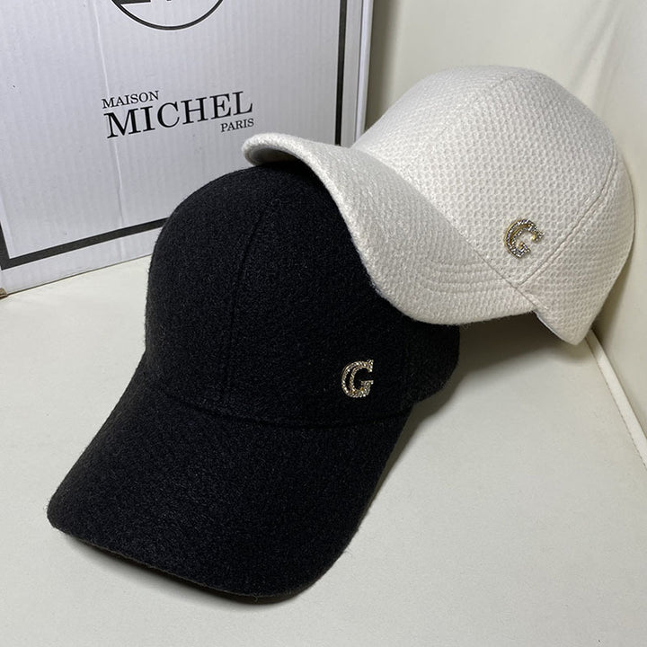 Women's Elegant Wool Blend Baseball Cap Bowlift