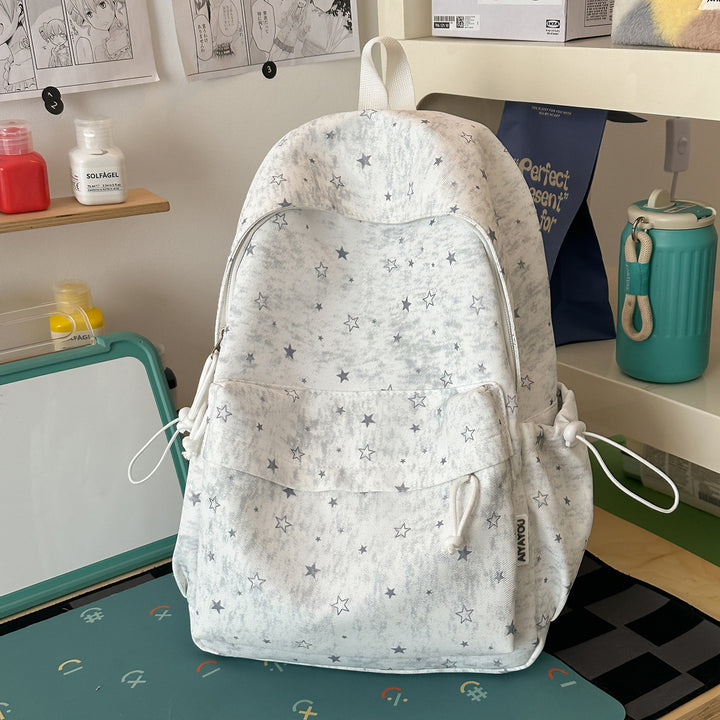 Stylish Star-Print Backpack Bowlift 1791205508