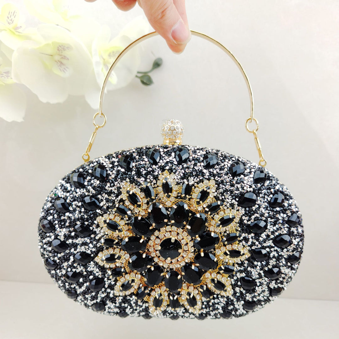 Decorative Gemstone Evening Clutch
