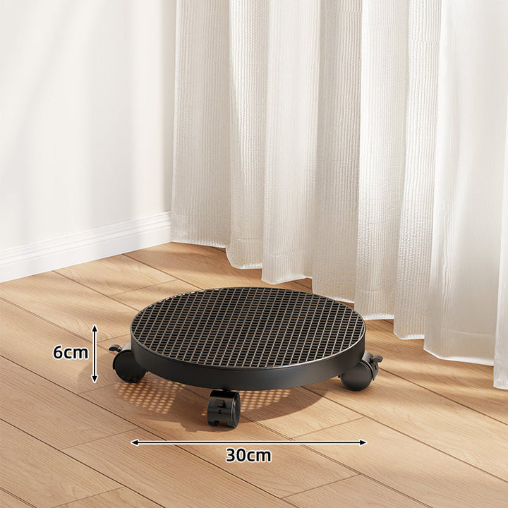 Heavy-Duty Rolling Plant Pot Dolly with Locking Casters
