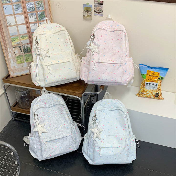 Star-Embellished School Backpack Bowlift