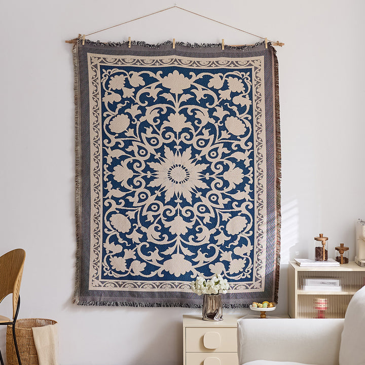 Artistic Woven Tapestry Throw