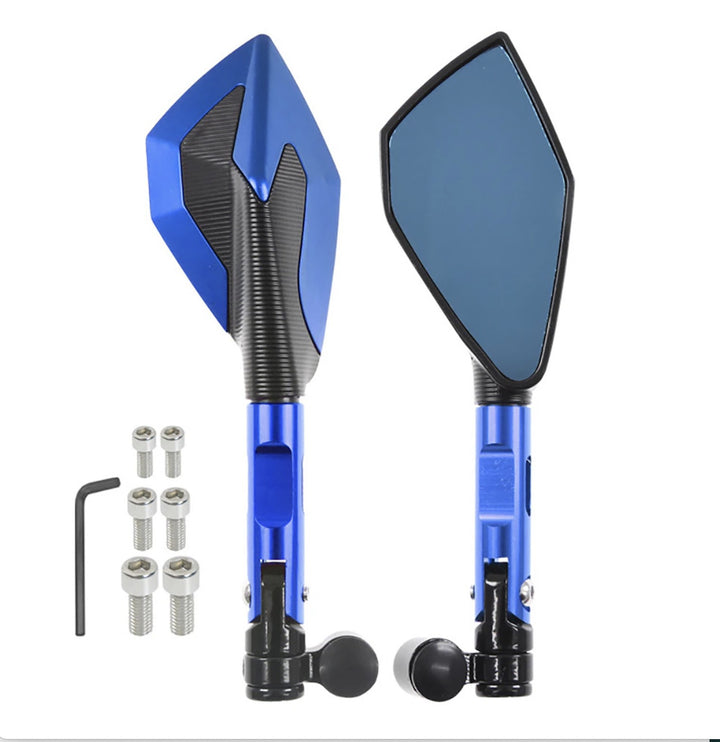 Adjustable Motorcycle Racing Mirrors with Rotating Joints