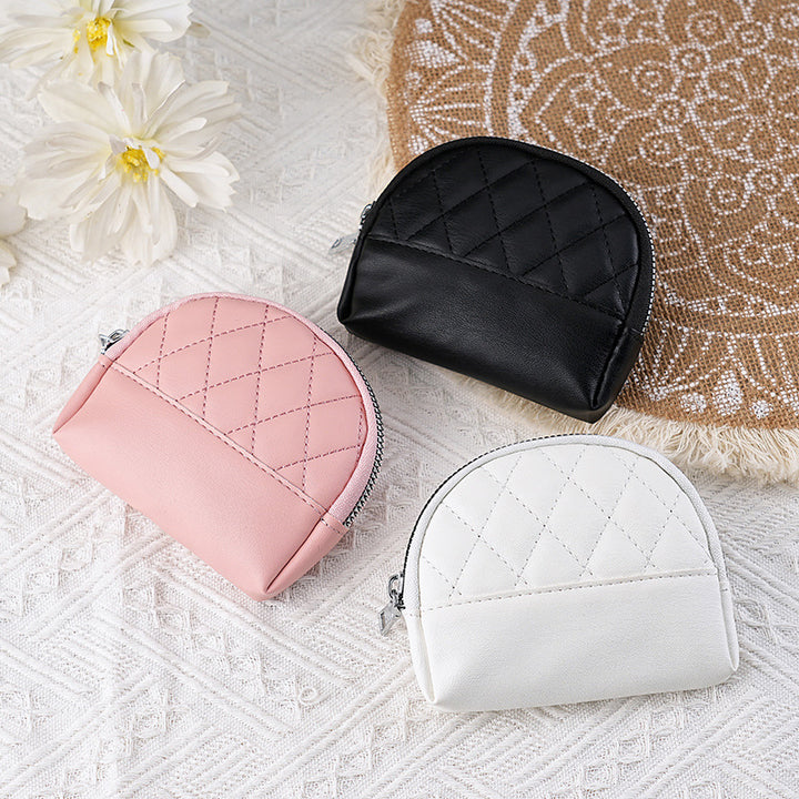 Quilted Faux Leather Coin Purse