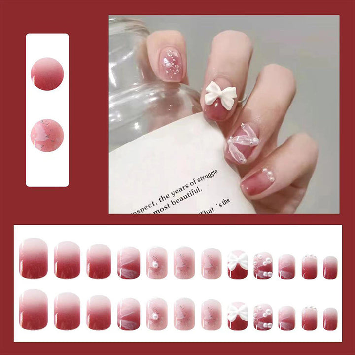 Artistic Floral Design Press-On Nail Set