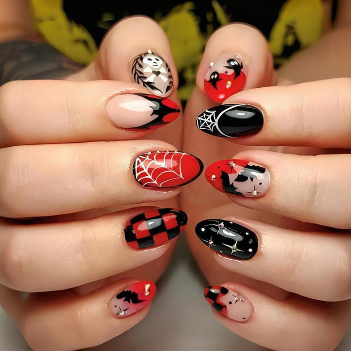 Halloween Artificial Nail Set for Creative Nail Design Bowlift