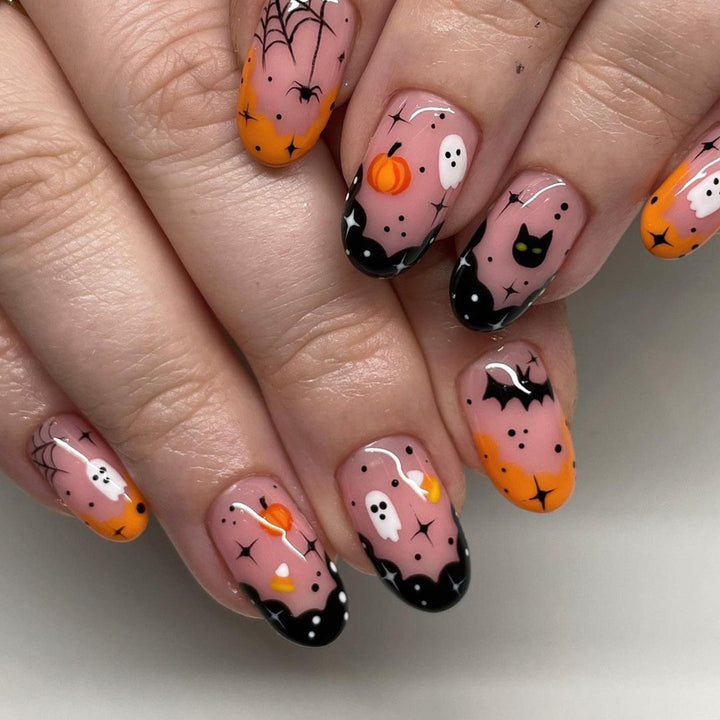 Holiday-Themed Press-On Nail Art Bowlift