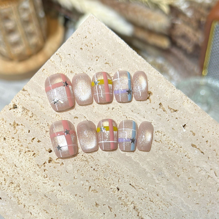 Unique Artistic Press-On Nail Set