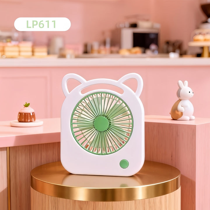 Women's Portable Mini Fan with Cute Design Bowlift