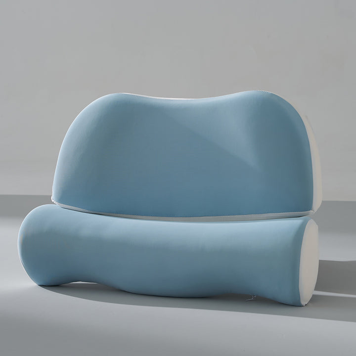 Contoured Orthopedic Knee Pillow with Memory Foam Support Bowlift