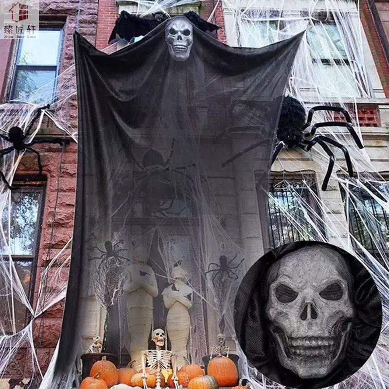 Halloween Decorative Sheer Fabric Curtain Bowlift