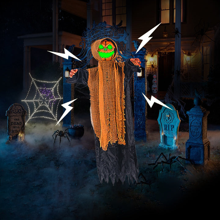 Animated Pumpkin Ghost Decoration Bowlift