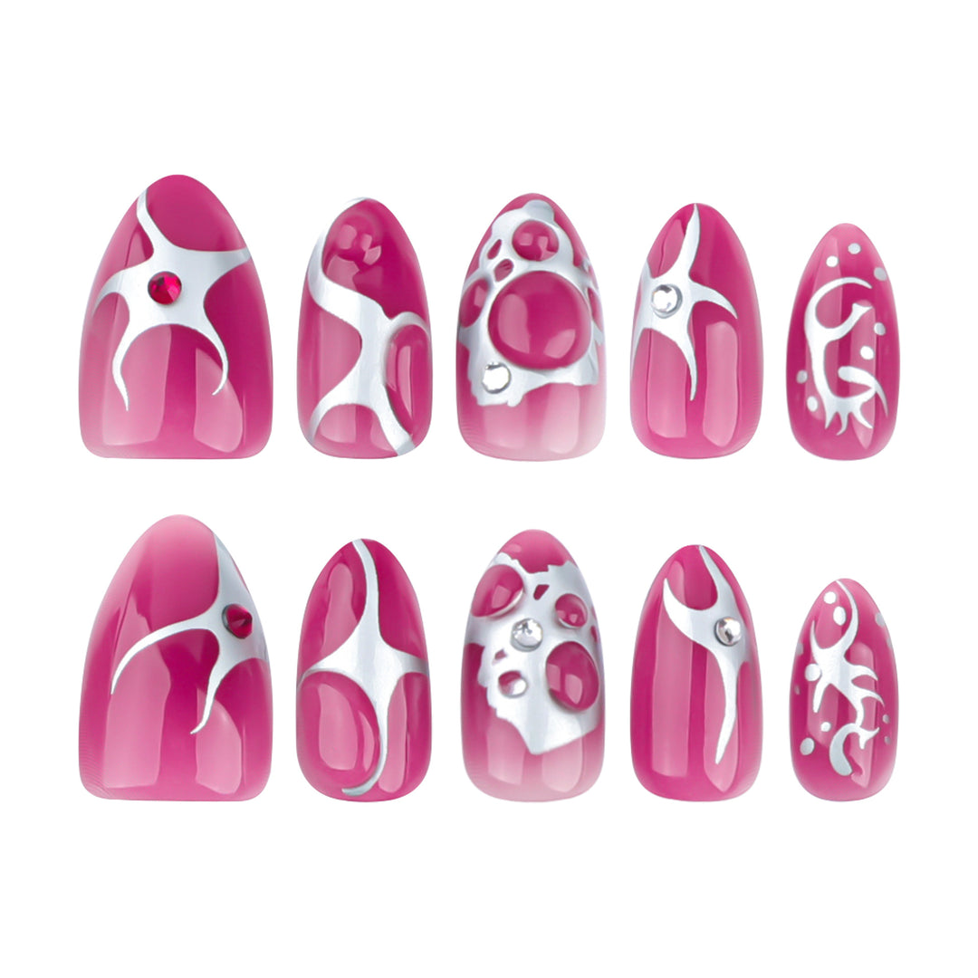 Artful Nail Art with Metallic Accents Bowlift
