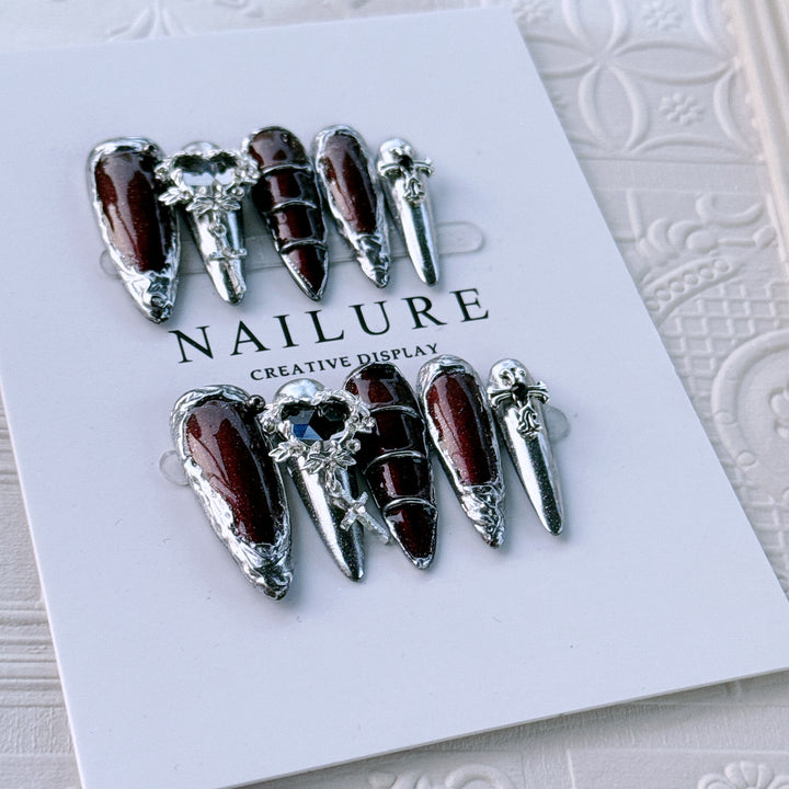 Gothic Glam Nail Art Extensions