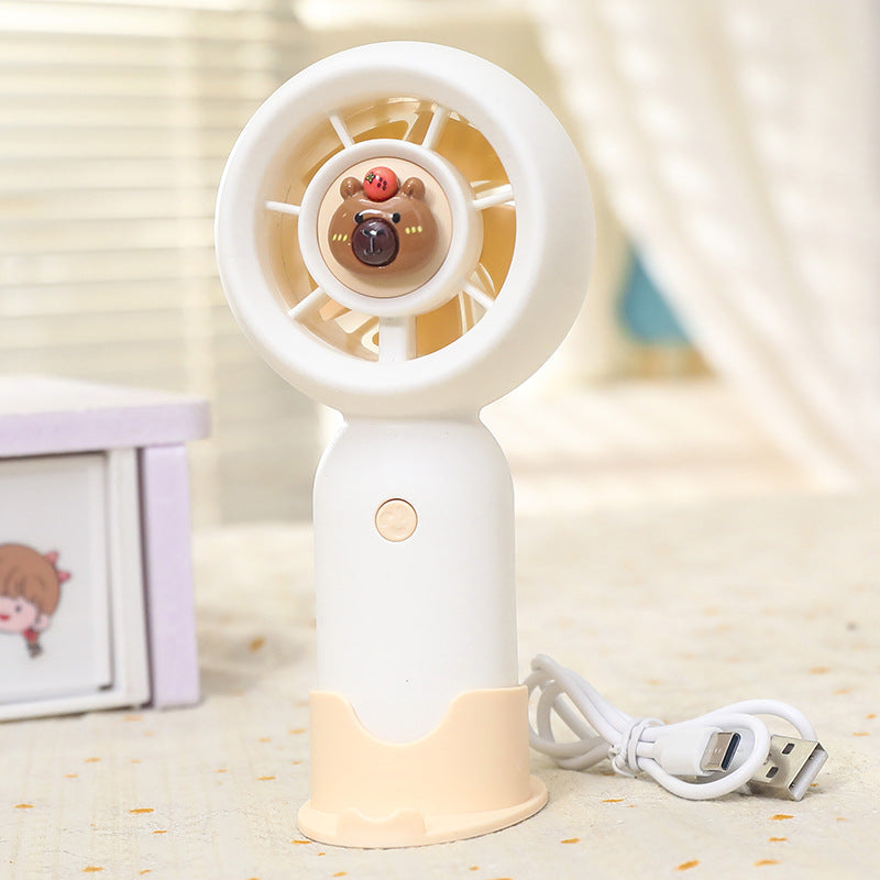 Women's portable handheld fan with compact and ergonomic design Bowlift