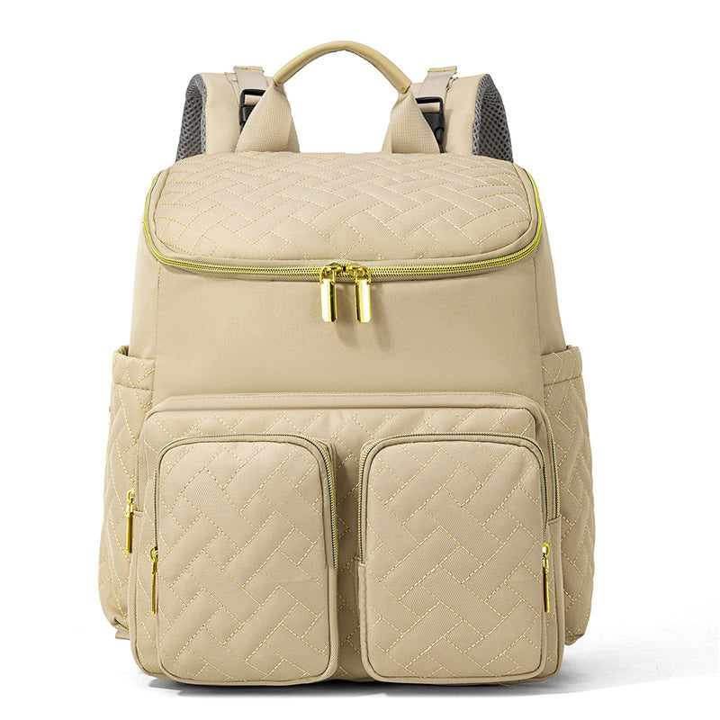 Quilted Multi-Compartment Elegant Backpack Bowlift