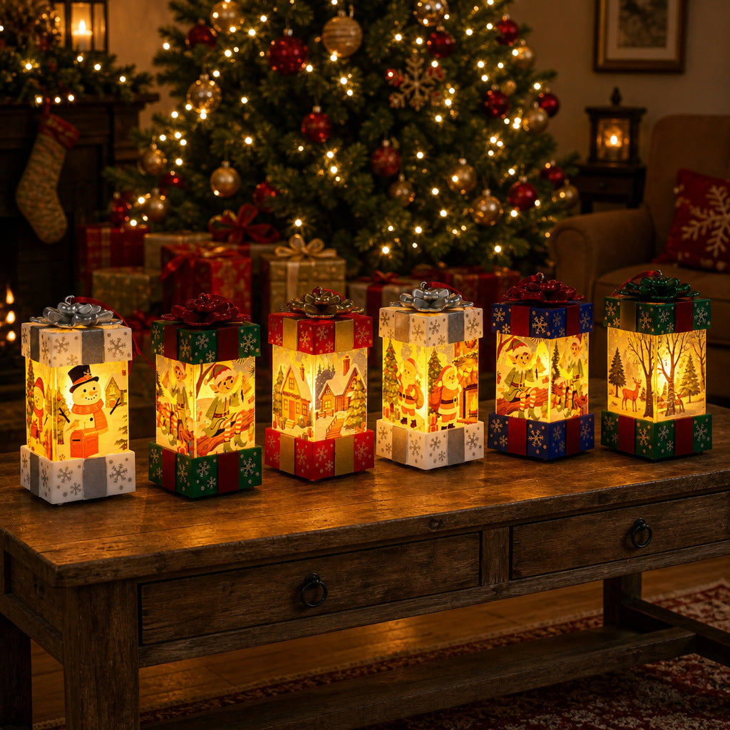 Festive Snowman Decorative Lantern