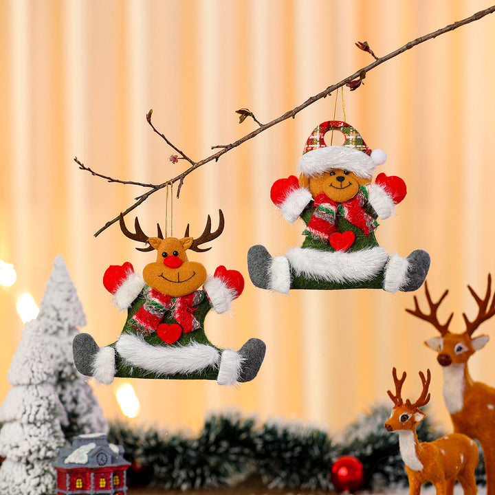 Decorative Felt Santa Ornament Bowlift
