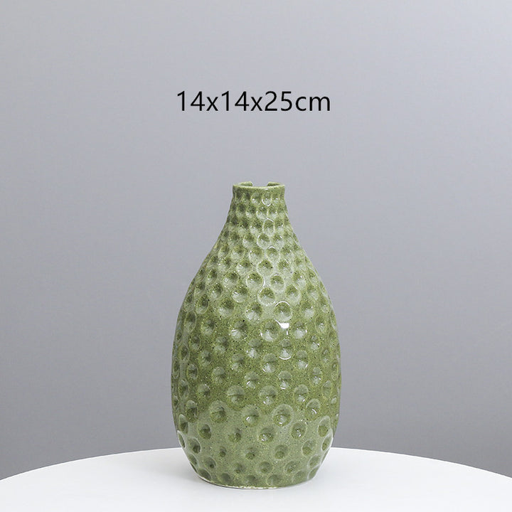 Textured Ceramic Decorative Vase Bowlift