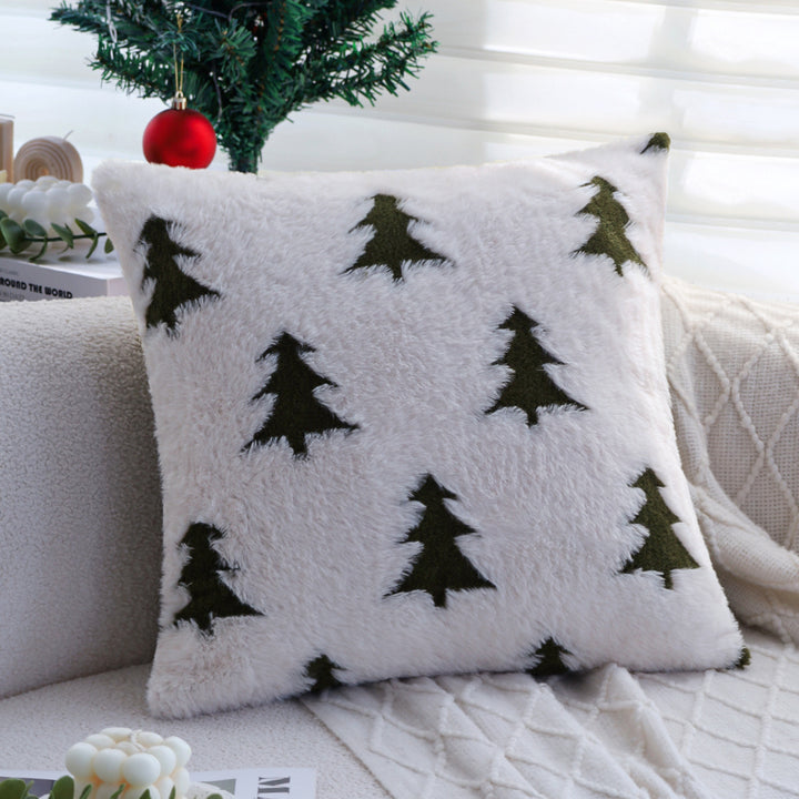Rectangular plush home cushion with tree tufting Bowlift