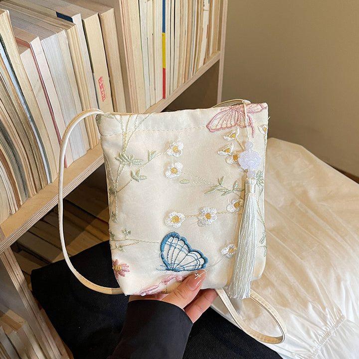 Elegant Embroidered Crossbody Bag