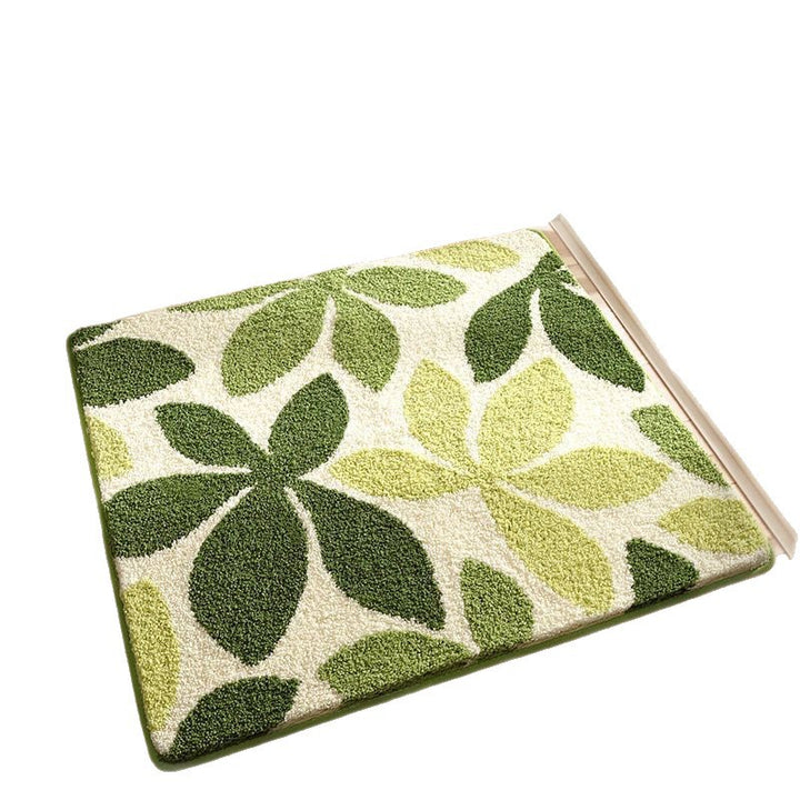 Decorative Floral Pattern Bath Rug