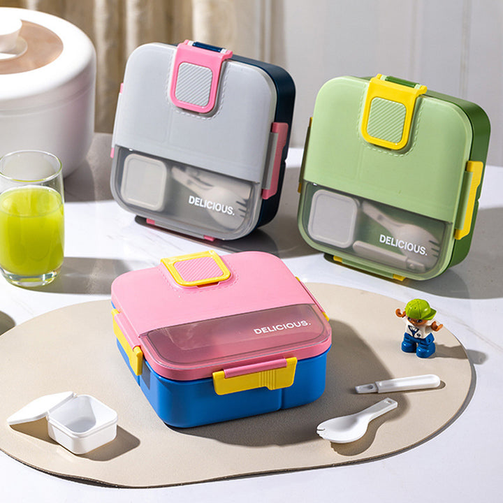 Leak-Resistant Multi-Compartment Bento Box