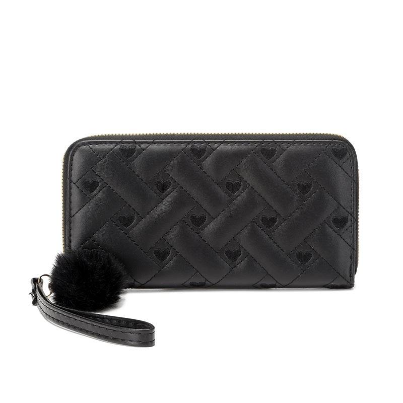 Elegant Quilted Zip Wallet