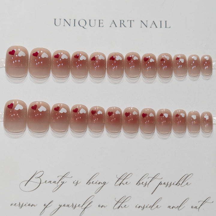 Heart Detail Nail Art Design