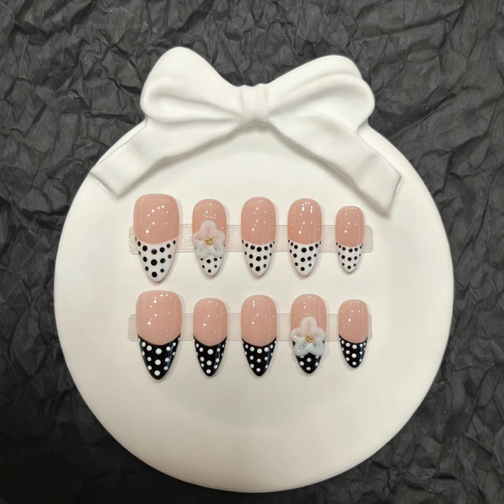 Polka Dot Themed Press-On Nail Collection