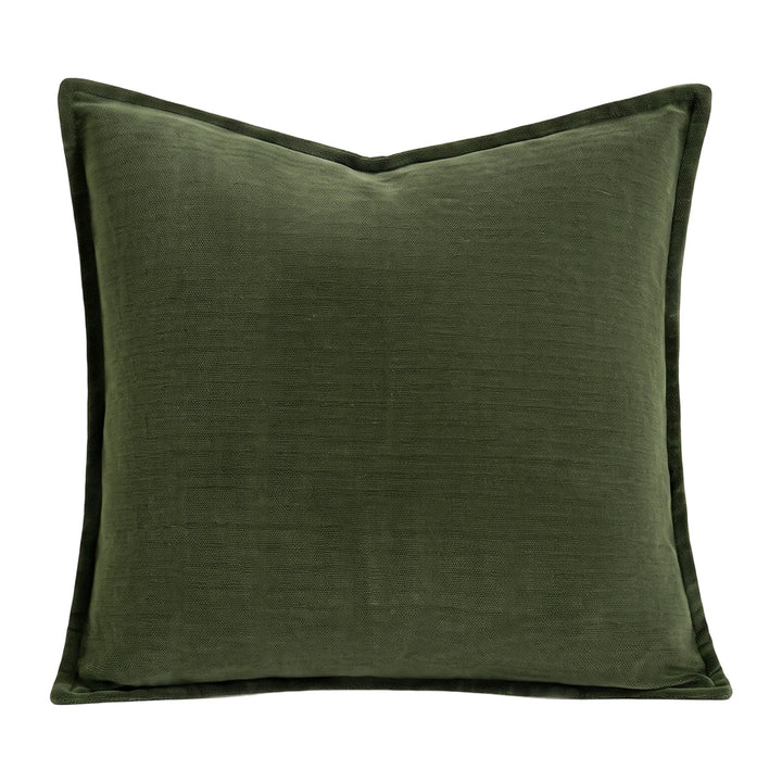 Decorative cushion with textured fabric