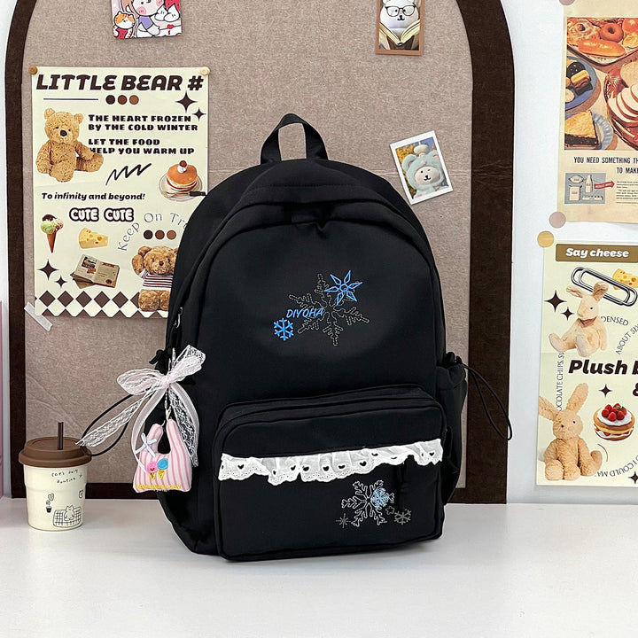 Stylish Embroidered Casual Backpack Bowlift
