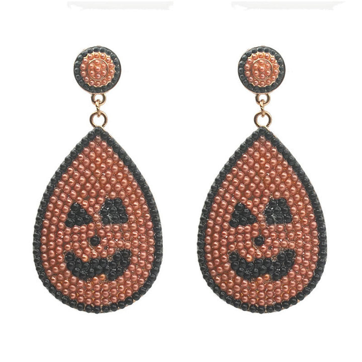 Artistic Skull-Inspired Drop Earrings Bowlift