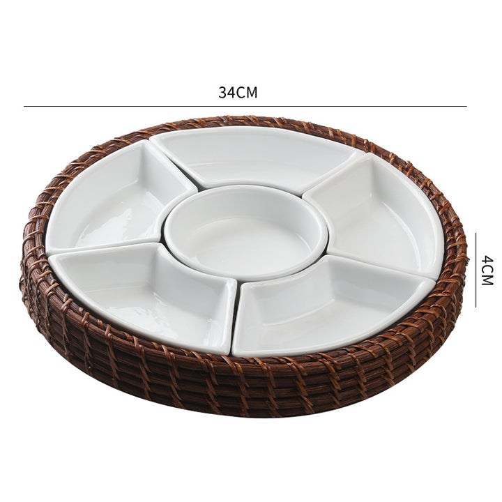 Unisex Serving Tray with Separate Compartments Bowlift