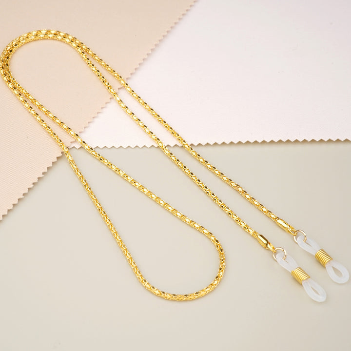 Gold-Plated Twisted Link Eyewear Chain Bowlift