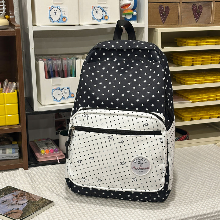 Star-Patterned Urban Backpack Bowlift