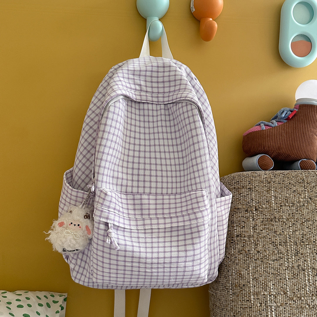 Textured Patterned Casual Backpack Bowlift