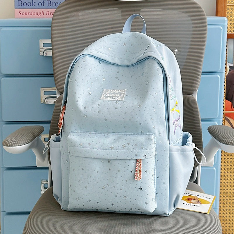 Starry-Themed Casual Backpack Bowlift