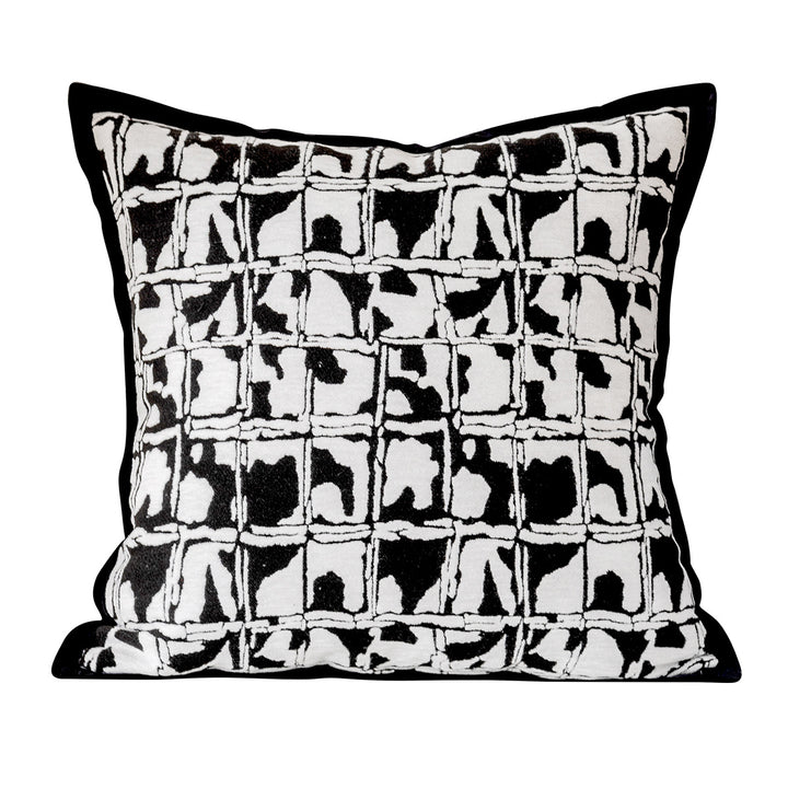 Decorative cushion with elegant velvet cover