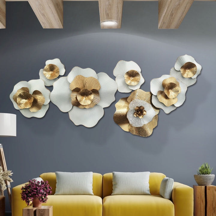 Decorative Floral Wall Art Sculpture Bowlift 1789208554