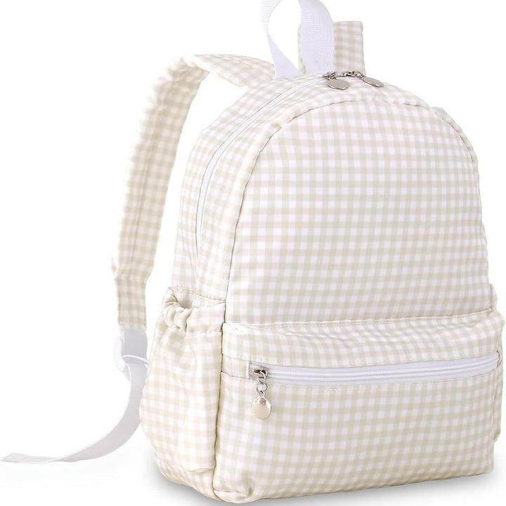 Checked Pattern Mini Backpack Bowlift