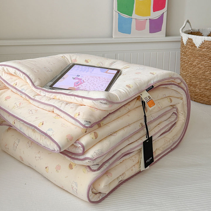 Lightweight Quilted Cotton Play Mat & Foldable Bedding Pad