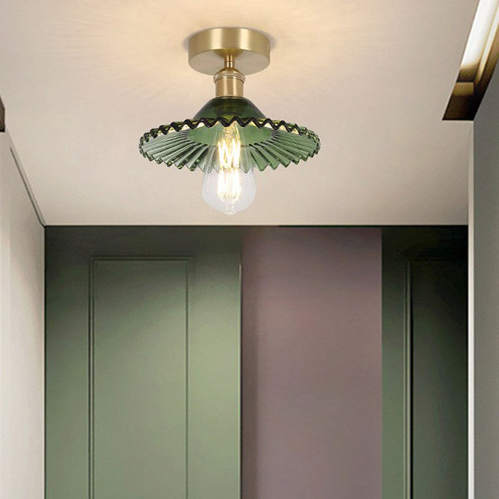 Elegant Glass Flush Mount Ceiling Light