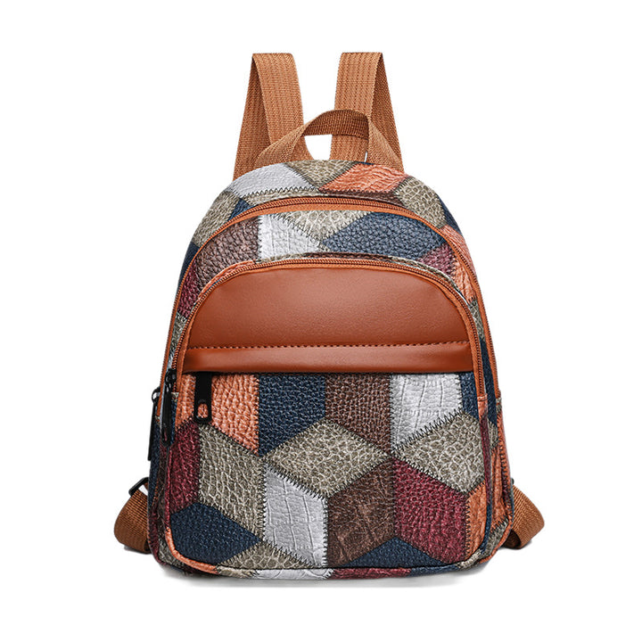 Geometric Pattern Mini Backpack Bowlift