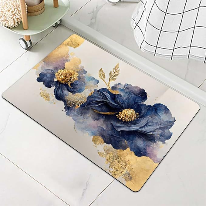 Stylish Water-Resistant Bath Mat Bowlift