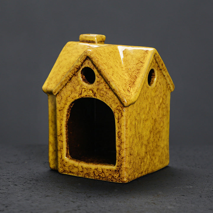 Decorative Ceramic Incense House