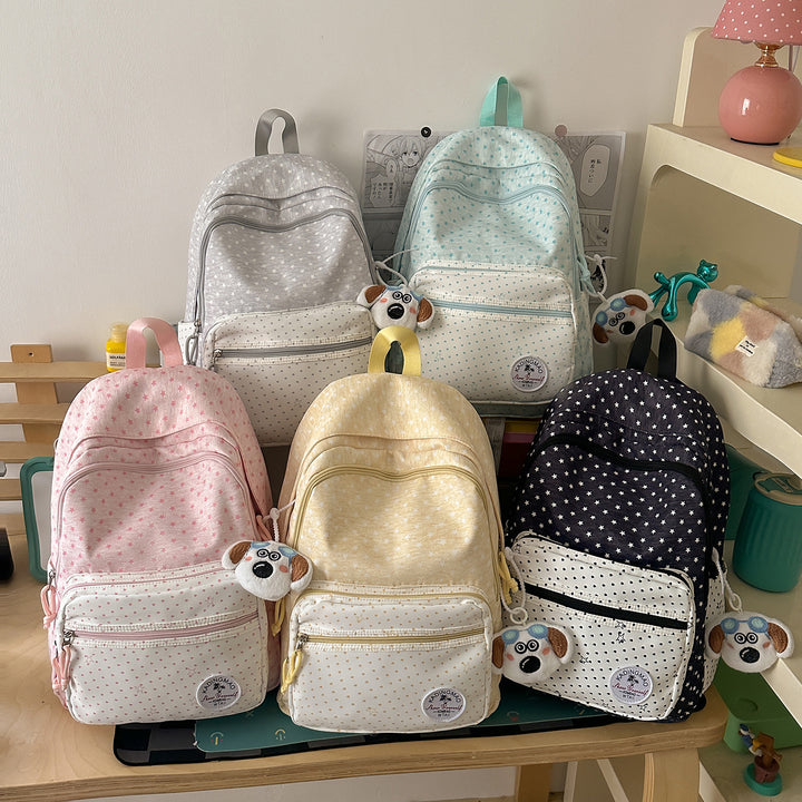 Playful Star-Patterned Backpack Bowlift 1791205809