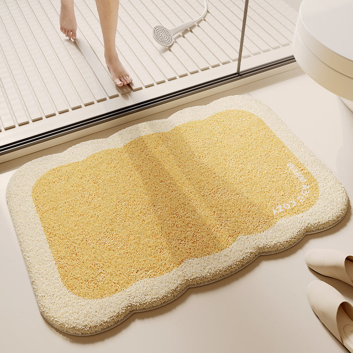 Decorative Plush Bath Mat for Bathroom