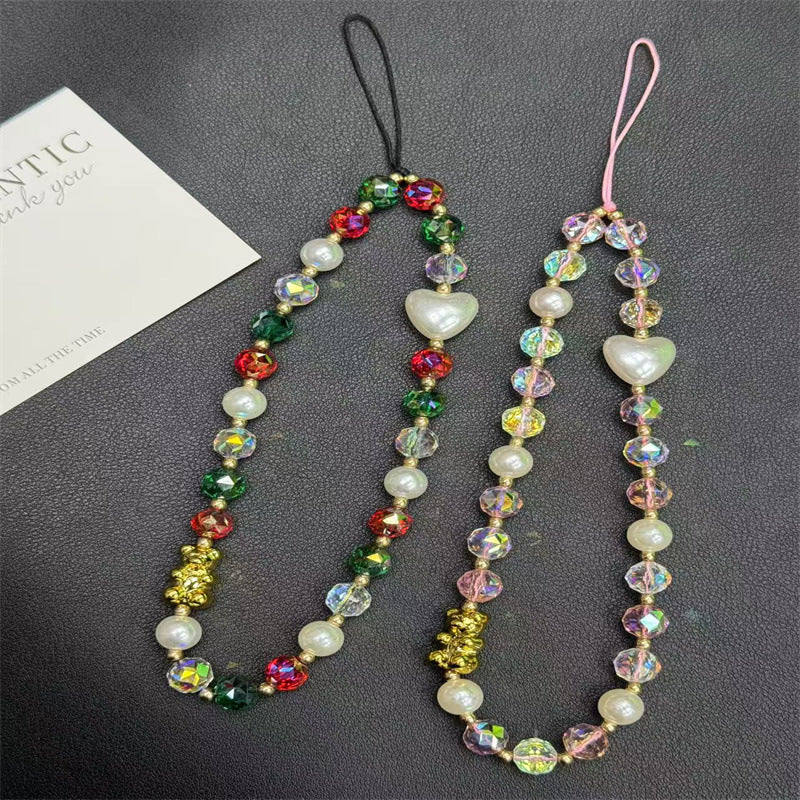 Colorful Beaded Charm Necklace Bowlift